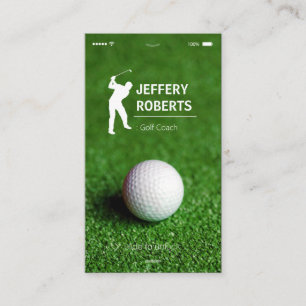 Tarjeta De Visita Coche de golf Creative Golfer