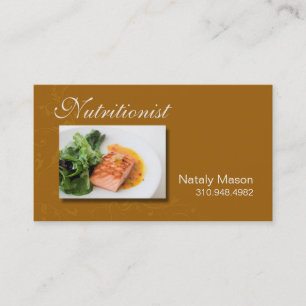Tarjeta De Visita Coche de la comida del "nutricionista", sano,