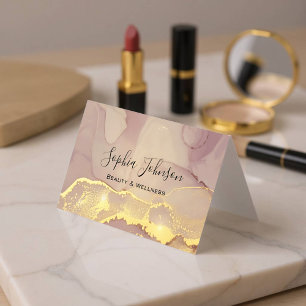 Tarjeta De Visita Coche de Maquillador Personalizable con Brillo de 