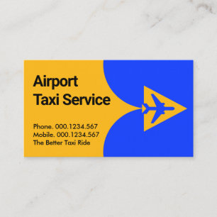 Tarjeta De Visita Coche de Taxi Aéreo Despegando