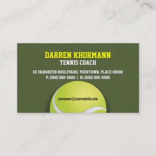Tarjeta De Visita Coche de tenis