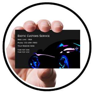 Tarjeta De Visita Coche exótico automotriz genial