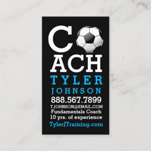 Tarjeta De Visita Coche moderno e intrépido del fútbol