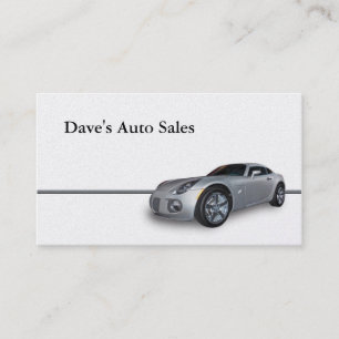 Tarjeta De Visita Coche nuevo