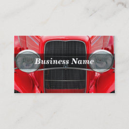 Tarjeta De Visita Coche rojo antiguo