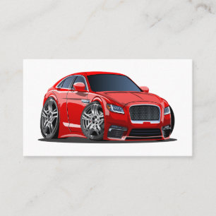 Tarjeta De Visita Coche súper de dibujos animados