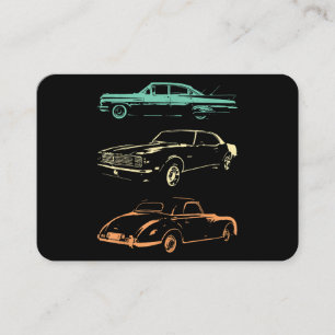 Tarjeta De Visita Coches de época - Retro gráfico de 80 y 90