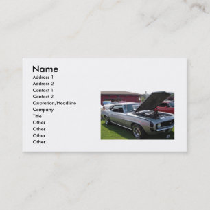 Tarjeta De Visita Coches del músculo