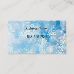 Tarjeta De Visita Cochitos de Navidad sobre un fondo azul
