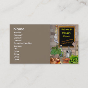 Tarjeta De Visita Cocina adaptable