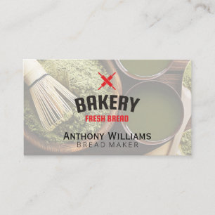 Tarjeta De Visita Cocina   Chef Pastelero   Madera   Utensilios