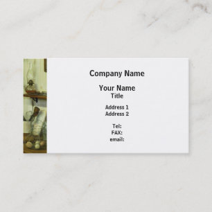 Tarjeta De Visita Cocina con canasta de alambre de huevos