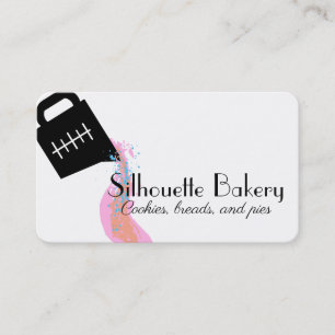 Tarjeta De Visita Cocina de carne pastelería con salsa de vajilla