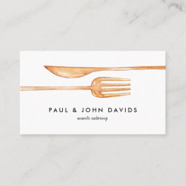 Tarjeta De Visita Cocina de eventos Utensilios culinarios