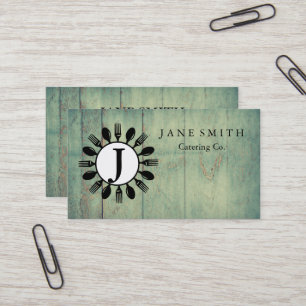 Tarjeta De Visita Cocina de Flor de Batidor para Panadería, Catering