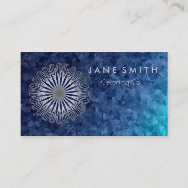 Tarjeta De Visita Cocina de flores de Whisk para panadería, comida (Anverso)