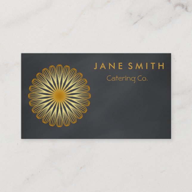 Tarjeta De Visita Cocina de flores de Whisk para panadería, comida (Anverso)