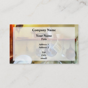 Tarjeta De Visita Cocina de granja del siglo XIX