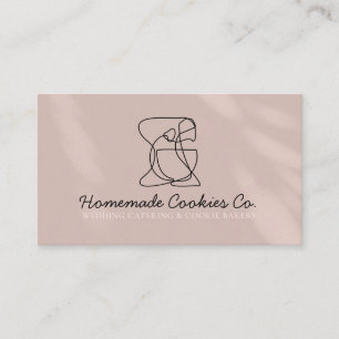 Tarjeta De Visita Cocina de panadería casera Beige Rubor