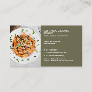 Tarjeta De Visita Cocina de personalizado de Comida Formal de Negoci