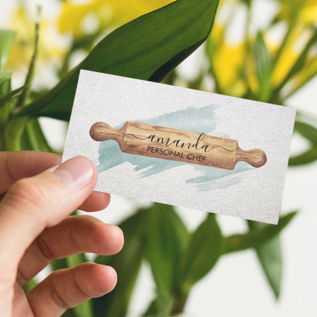 Tarjeta De Visita Cocina de repostería personal de cocinero Rolling  (Subido por el creador)