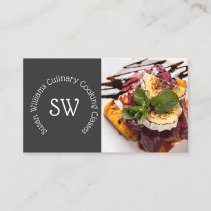 Tarjeta De Visita Cocina del chef profesional de fotografía clase D