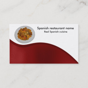 Tarjeta De Visita Cocina española