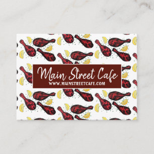 Tarjeta De Visita Cocina india Restaurante Tandoor Chef