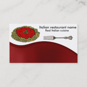 Tarjeta De Visita Cocina italiana