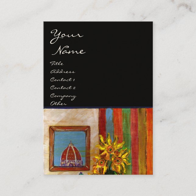 TARJETA DE VISITA COCINA ITALIANA EN FLORENCIA (Anverso)