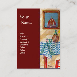 TARJETA DE VISITA COCINA ITALIANA EN FLORENCIA