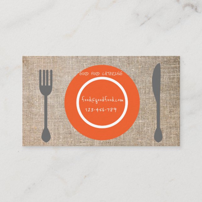 Tarjeta De Visita Cocina moderna y elegante (Anverso)