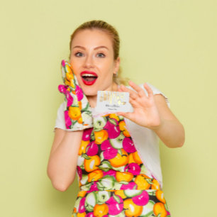 Tarjeta De Visita Cocina Personal Chef Restaurant Catering Gold