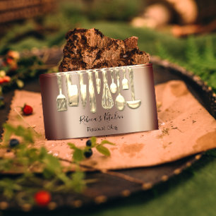 Tarjeta De Visita Cocina Personal Chef Restaurant Cocina Dorada