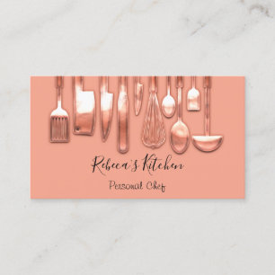 Tarjeta De Visita Cocina Personal Chef Restaurant Coral Catedral