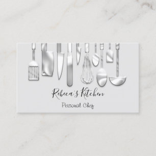 Tarjeta De Visita Cocina Personal Chef Restaurant Restauración Plat