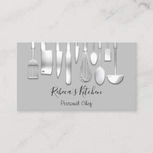 Tarjeta De Visita Cocina Personal Chef Restaurant Restauración Plat