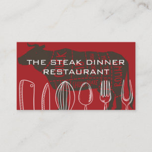 Tarjeta De Visita Cocina   Steak House