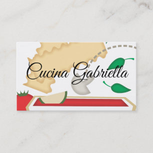 Tarjeta De Visita Cocinando busin vegetal vegetariano de la comida