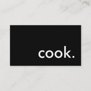 Tarjeta De Visita  cocinar.