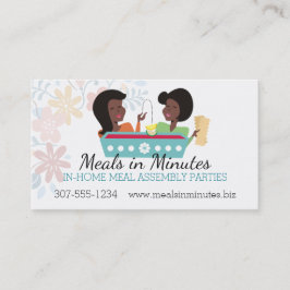 Tarjeta De Visita Cocinar a mujeres del afroamericano del montaje de