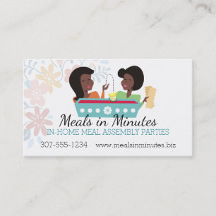 Tarjeta De Visita Cocinar a mujeres del afroamericano del montaje de