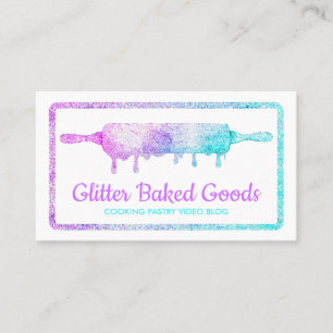 Tarjeta De Visita Cocinar masa  rodillo de goteo