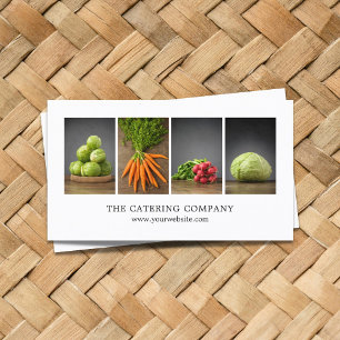 Tarjeta De Visita Cocinero blanco elegante moderno del coche de la