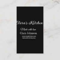cocinero de cocina añade el detalle del nombre del