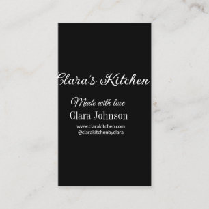 Tarjeta De Visita cocinero de cocina añade el detalle del nombre del