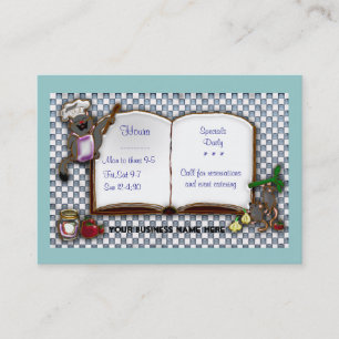 Tarjeta De Visita cocinero del gato