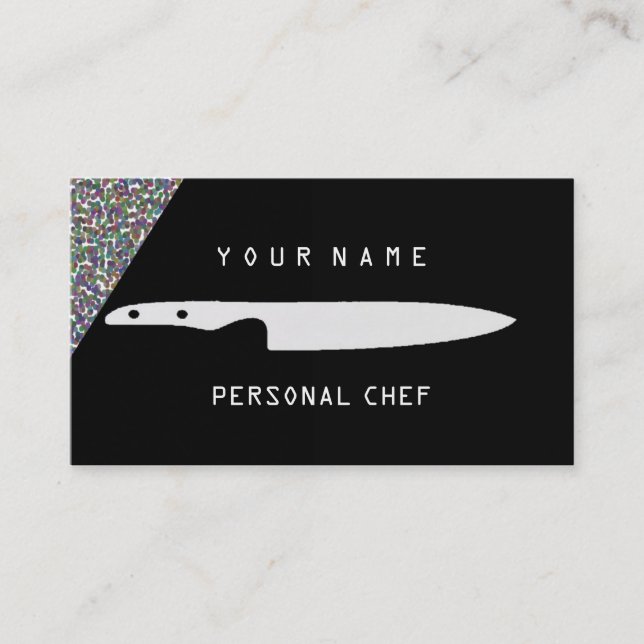 TARJETA DE VISITA COCINERO PERSONAL (Anverso)