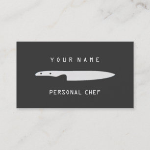 TARJETA DE VISITA COCINERO PERSONAL