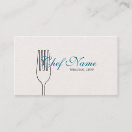 Tarjeta De Visita Cocinero personal, abastecimiento, chef ejecutivo